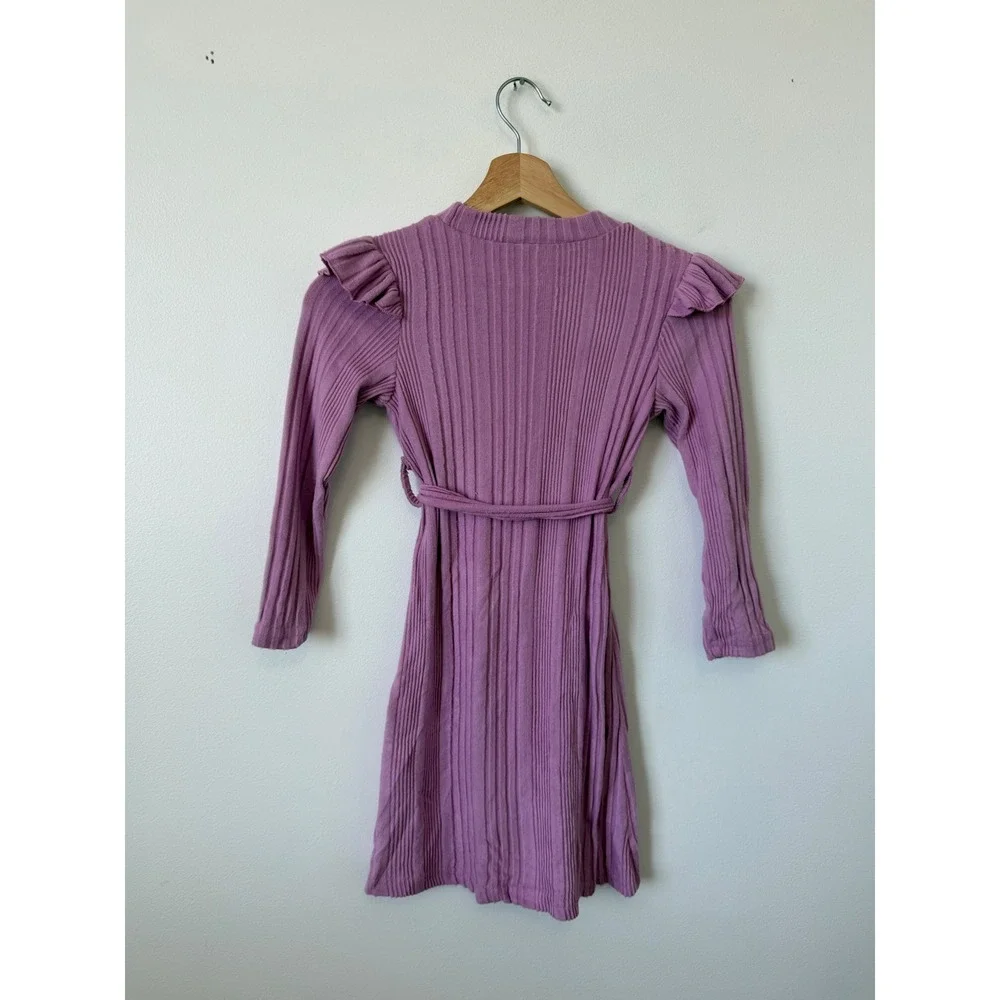 Girls Purple Knit Dress – Size 6 Years – NWOT - Picture 3 of 3